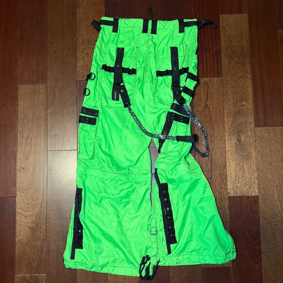 Tripp NYC Space Out Pant Neon Green Size Medium Brand New with Tags - Picture 9 of 12